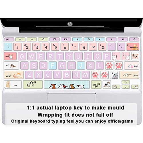 Protector de teclado de silicona para HP Chromebook 14 miniatura 3