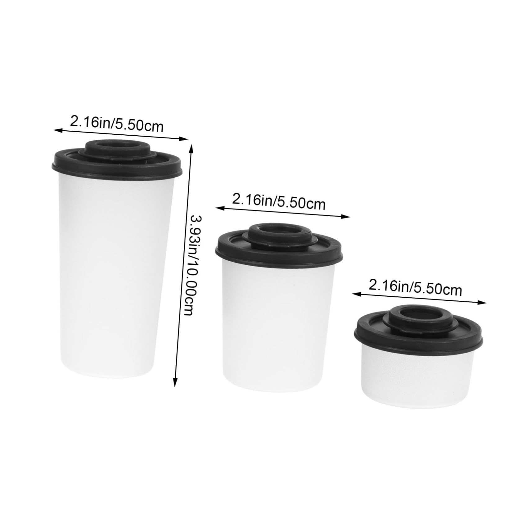 MUCKLILY 3Pcs Portable Spice Shaker Multipurpose Condiment Jar for Kitchen Utensils Easy to Clean Plastic Storage Bottles for Salt Pepper and Seasonings Compact Design