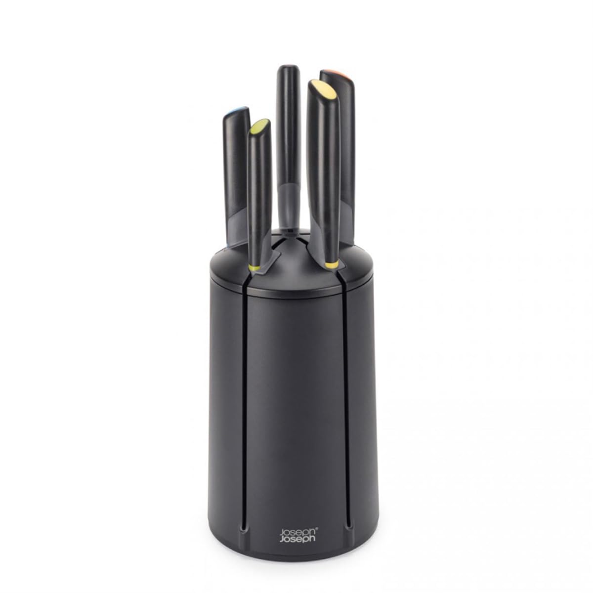 Joseph Joseph Elevate Couteaux 5 pièces Carousel avec bloc de couteaux rotatif, acier inoxydable japonais - Multicolore