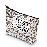 WCGXKO Tattoo Lover Gift Tattoo Artists Gift Just One More Tattoo I Promise Zipper Pouch Makeup Bag (MORE TATTOO)