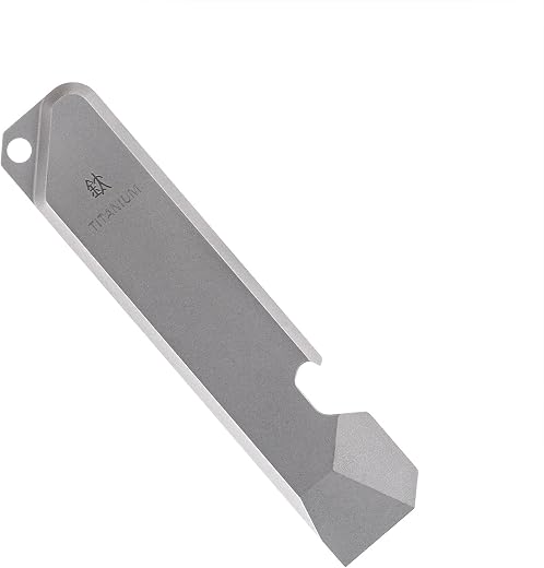 BANG TI titanium pry bar with bottle opener on a keyring