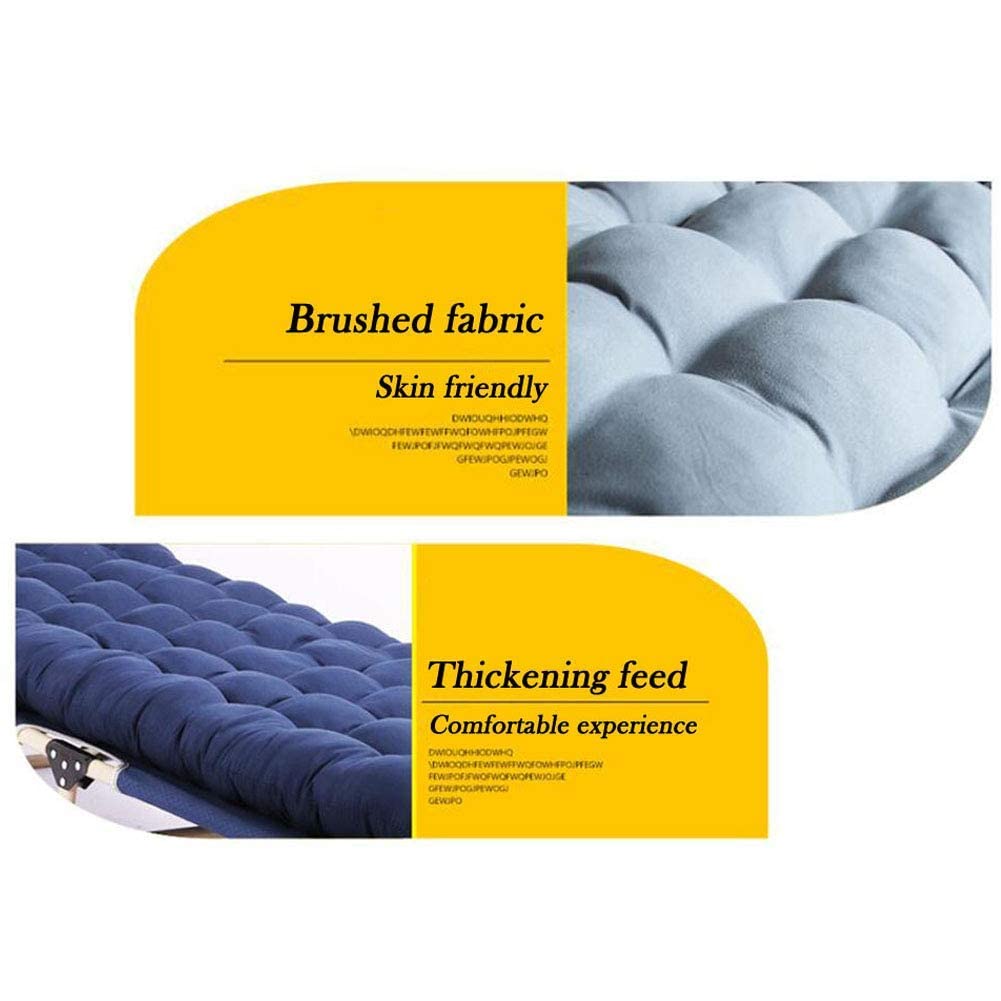 Chaise Longue de Patio Chaise Longue Chaise de gravité Chaise Longue de Jardin inclinable Chaise Longue Pliante Portable Bureau Plus Coton Chaise Longue de Sieste d'hiver Lit Pliant à Double