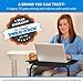 Table-Mate TV Tray Table | Portable Desk Folding Dinner Tray, Couch Table Trays for Eating Snack Food, Portable Laptop Desk, Bed Trays for Eating | Adjustable TV Trays with 3 Angles and Cup Holder