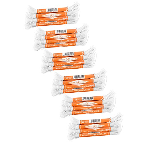 Cardoc Cord Braided Nylon Chalk Brick Line Size A 18m Building (24 Pack) miniatura 1