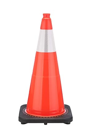 RS70045CT3M6 Revolution Series 28 "Traffic Cone Wide Body with 6" Reflective Cone Collar، Orange Color