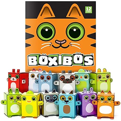 Box Buddies Boxibos Pets - Pack of 12 Mini Box Animals Cover