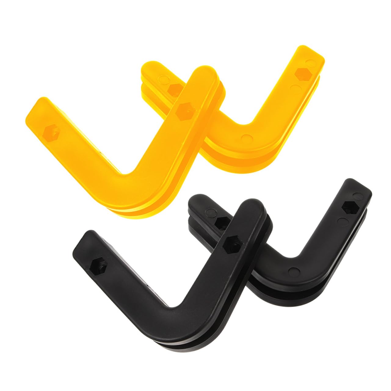 NAMOARLY 4Pcs Wall Mounted Barbell Rack for Home Gym Durable Storage Hook for Weight Plates Fitness Equipment Organizer Lightweight Easy to Install Space Saving Design