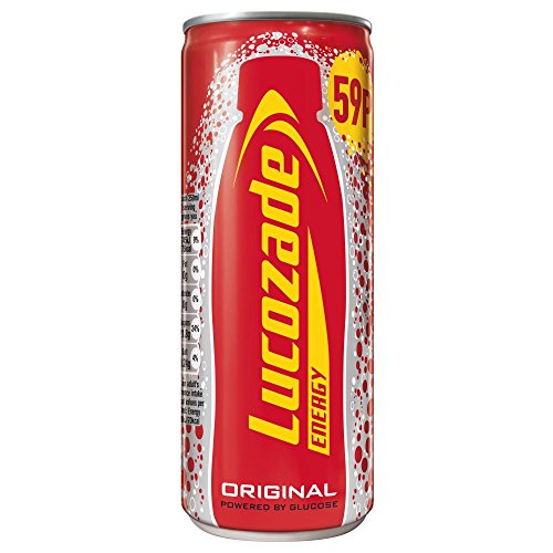 (24 Pack) Lucozade Energy Original Can 59p - 250ml
