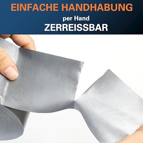 ZWERKZEUG Panzertape - 3 Rollen - Reparatur Klebeband - Gewebeband - extra stark - wasserfest - Gaffa Tape - power Duct Tape - Panzerband - in zwei Farben erhältlich - 48mm x 96m