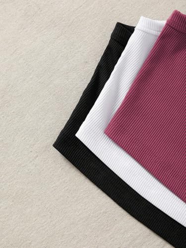 Image of Tops for Women Crop Top for Women's Tank Activewear Tee Sports Western Casual Cotton Camisole Pack of 3 Combo