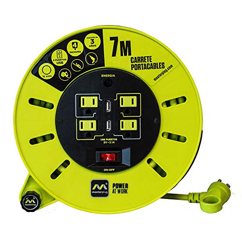 extension para rodillo 7 metros marca Masterplug