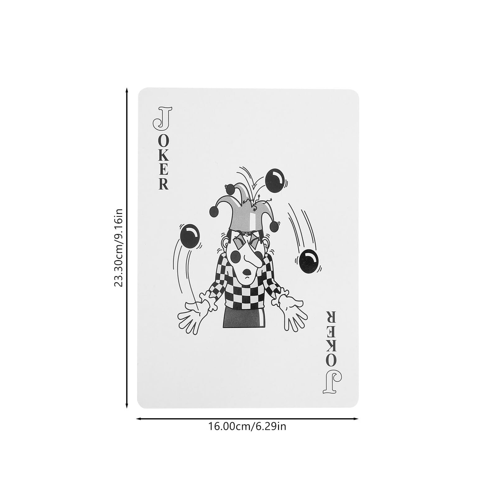 Juego de Cartas de Póquer Gigante para Fiestas, 1 Set de Papel Fácil de Guardar Efecto Decorativo Adecuado para Juegos de Mesa y Reuniones
