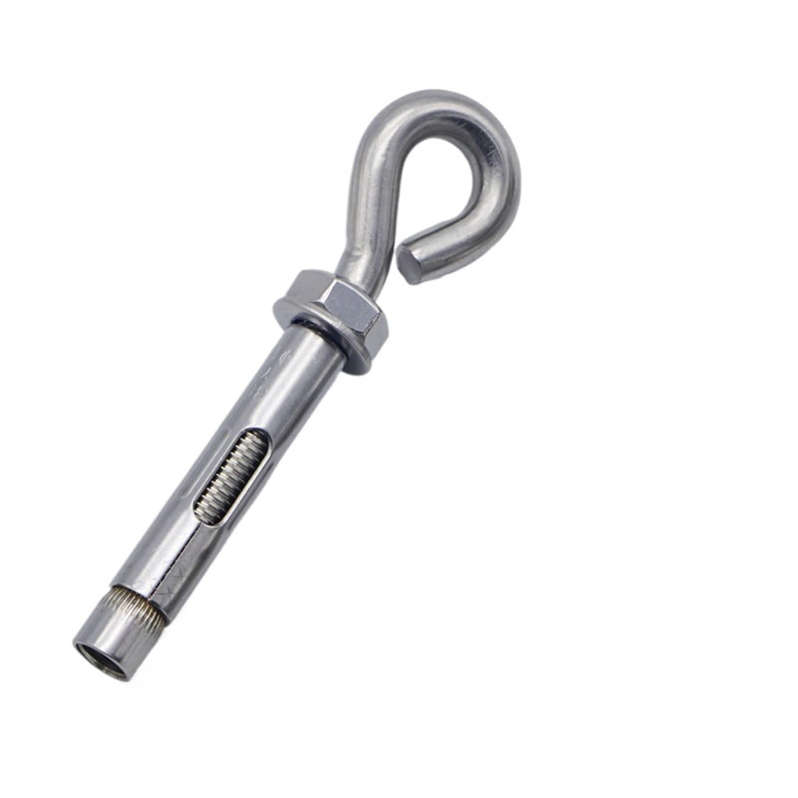 Gancio Vite Di Espansione Gancio a vite ad espansione in acciaio inossidabile da 10 pezzi a occhiello zincato for lampada a sospensione for altalena Strumenti hardware for la casa(C2)