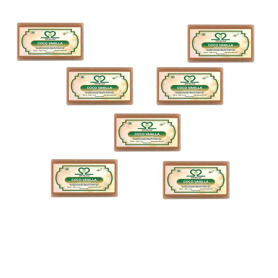 Image of Handmade Coco-Vanilla Soap - Pack of 7 (7 x 125 g)