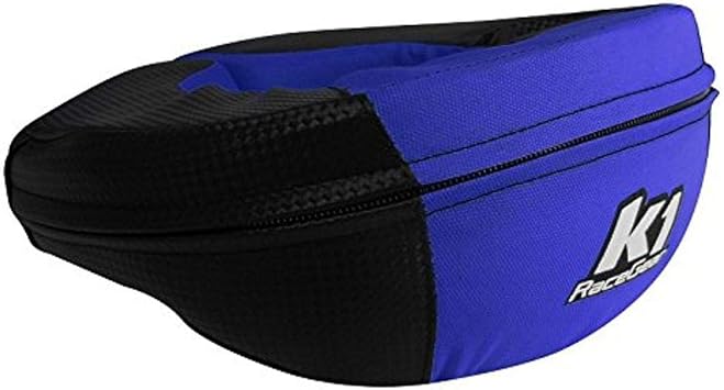 K1 Race Gear Neck Protector Brace الكربون / الأزرق ، جونيور