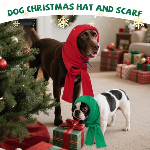 Capucha para perro ajustable DENTRUN ideal como regalo de Navidad 7