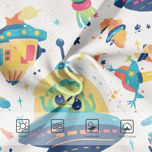 visesunny Boys Potty Training Underwear Cartoon Alien Ufo Breathe Cotton Briefs Size 2T-8Y for Toddler4