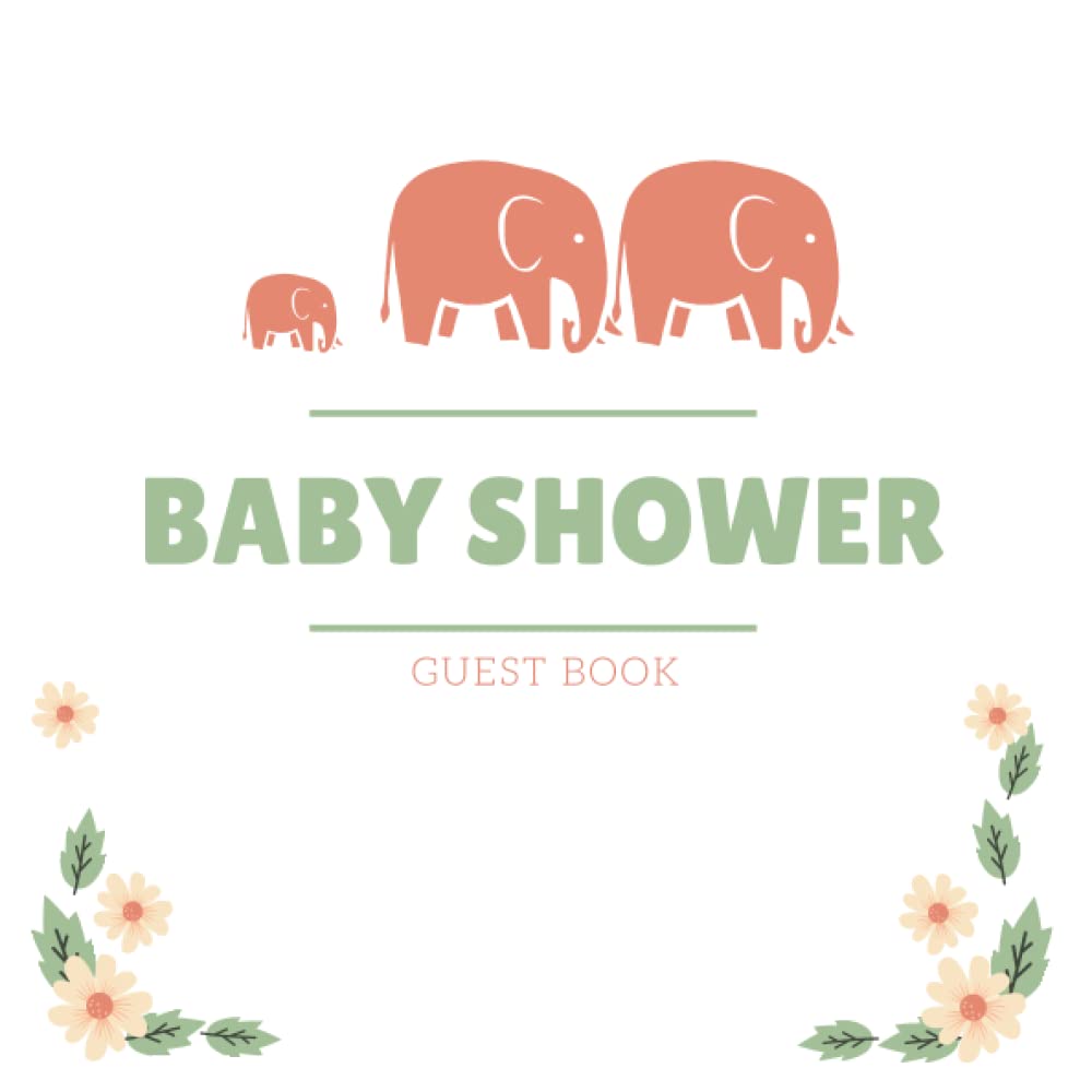 Elephant Baby Shower Guest book