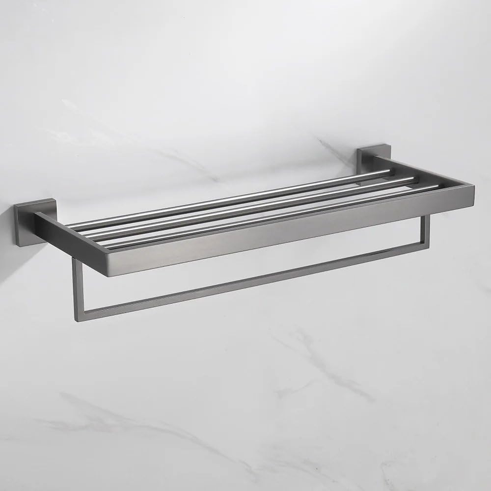 Gunmetal Stainless Steel Bathroom Accessorie Hardware Towel Rack Toilet Paper Holder Robe Hook Towel Bar,towel rack 50cm