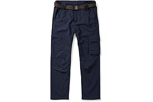 Boys' Cargo Hiking Pants: Quick-Dry, Lightweight, Hiking, Climbing, Camping, and Fishing Trousers