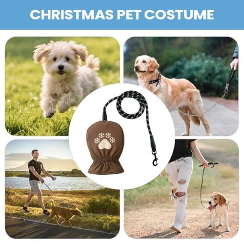 Winter Dog Lead | 20,66 cm Handwärmer, wärmeisolierend, wasserdicht, winddicht, Samt, Stoff, TPU, Sicherheitsleine für Hunde | Winter Outdoor Cold Weather Puppy Pet Owners
