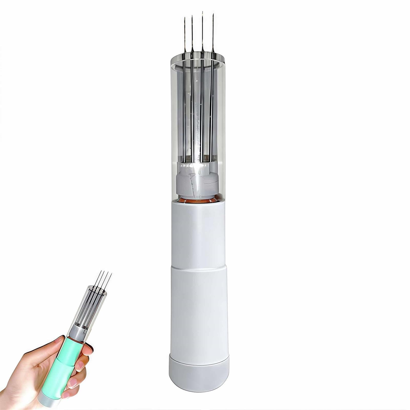 Elektrische Filznadelmaschine Kit für schnelles Filzen, 1-7 Nadeln, einfacher Nadelwechsel, ideal für DIY Wollmalerei und gefilzte Bastelarbeiten