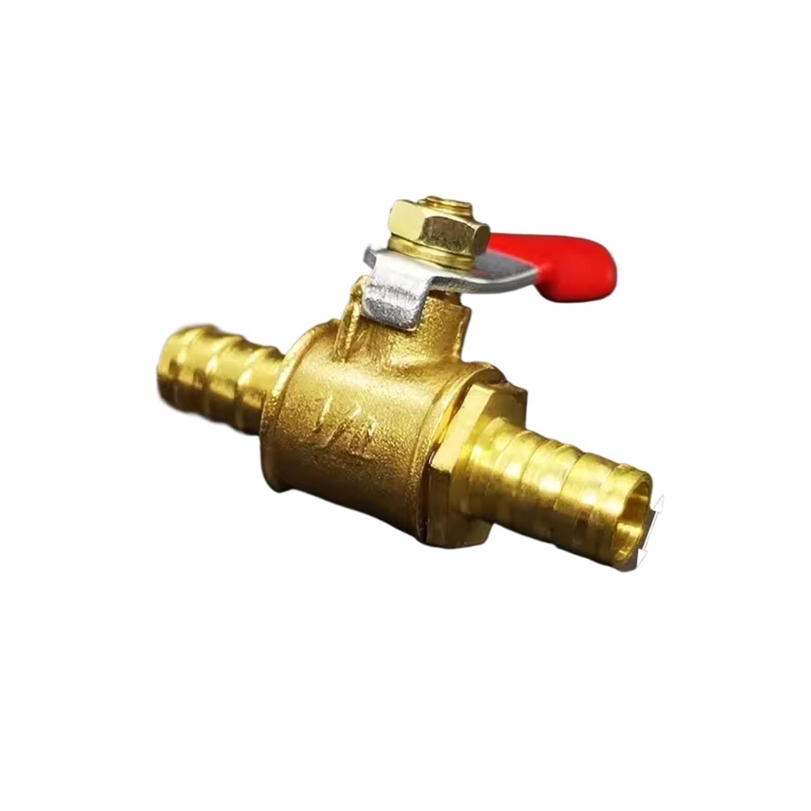 10mm Hose Two Way Brass Pneumatic Shut Off Ball Valve Pipe Fitting Connector