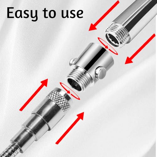 cobee 2 Stück Absperrventil G1/2, Wasserstop Dusche Duschkopf Absperrventil Durchflussbegrenzer Dusche Absperrventil Shut-Off Ventil Duschkopf Eckventil Duschkopf Absperrventil für Dusche(2 Stück)