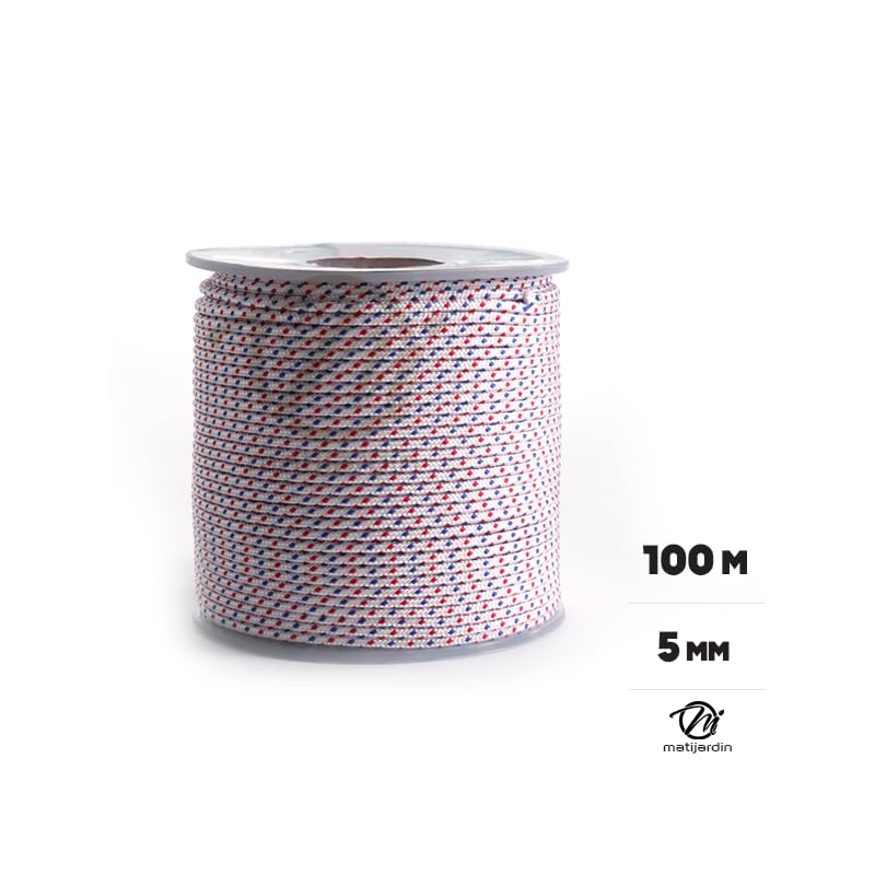 Matijardin - Corde lanceur nylon Ø 5mm x 100 m Cordon 16 fuseaux