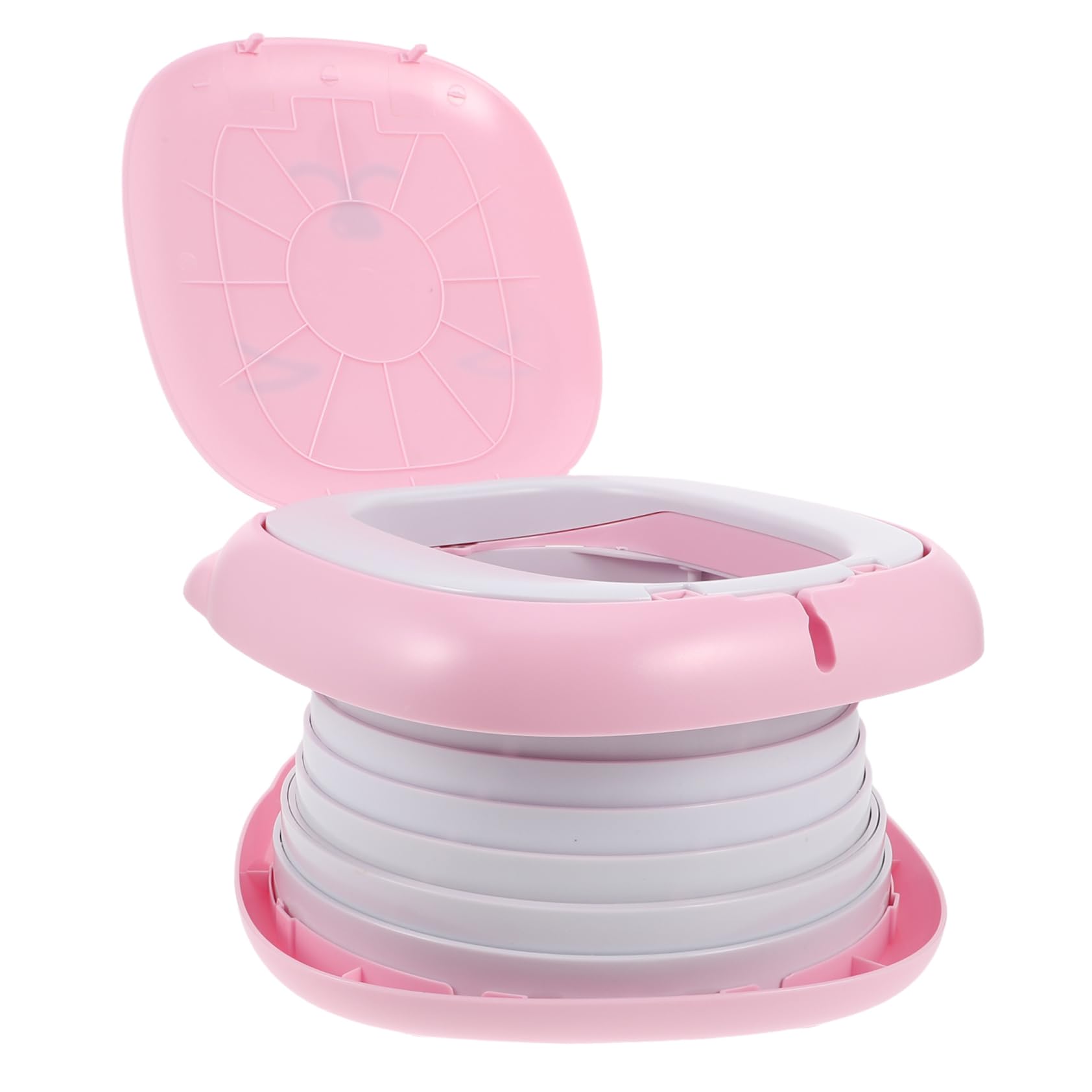 Toddmomy Klappbares Töpfchen für Junge Mädchen Tragbare Campingtoilette Faltbares Reise-wc Kindertoilettensitz für Outdoor Kompakte Autotoilette