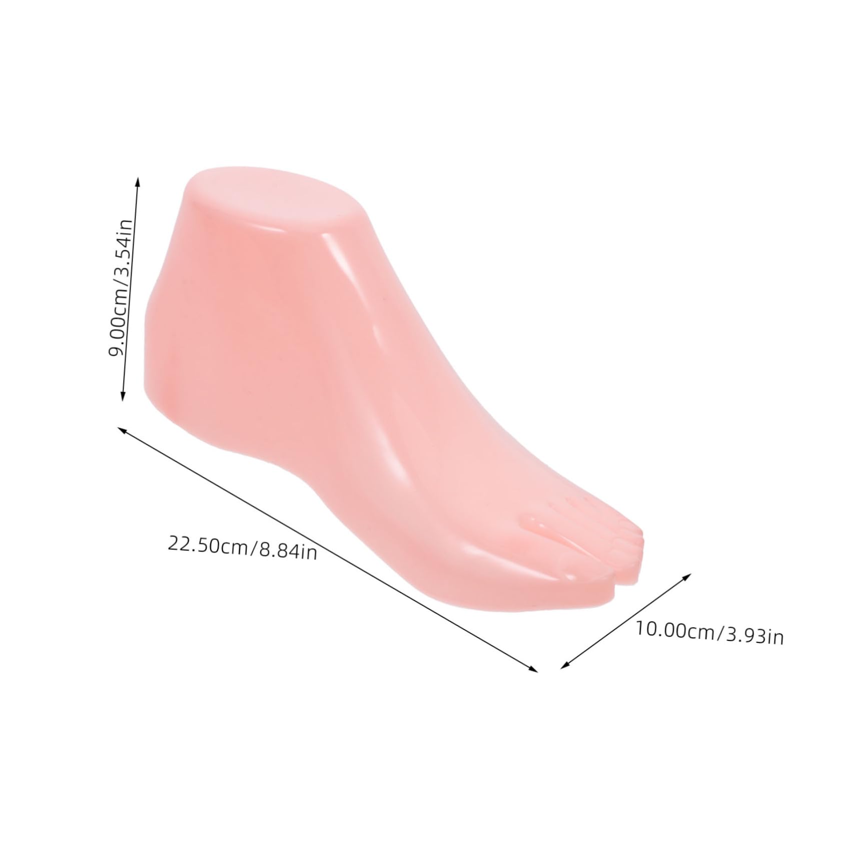 CHILDWEET Shoe Stretcher Nail Art Stand Sandals Foot Model Women Shoes Holder Female Feet Mannequin Ankle Chain Display Female Foot Mannequin Shoe Rack Anklet Display Model Pink Plastic