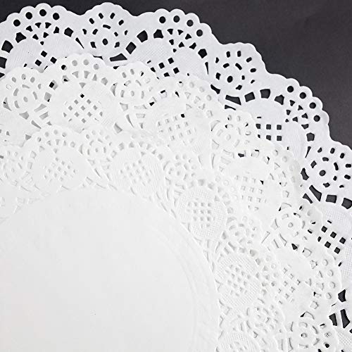 Haksen 108 Pcs Paper Lace Doilies Combo, Pack 36 Each 6.5", 8.5", 10.5",Baked, Grilled, Fried Food,Tableware Decoration #TOP1