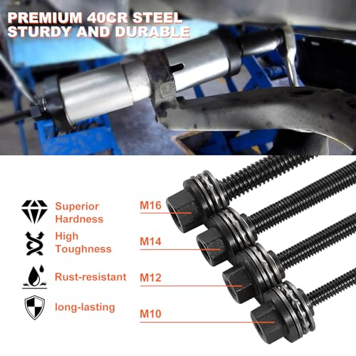 Image of VEVOR Pull and Press Sleeve Kit 36 PCS - Steel Bush Bearing Removal and Installation Set - Bush Removal Insertion Sleeve Tools with Carrying Case - Multi-Vehicle Compatibility for LCV and HGV Engines