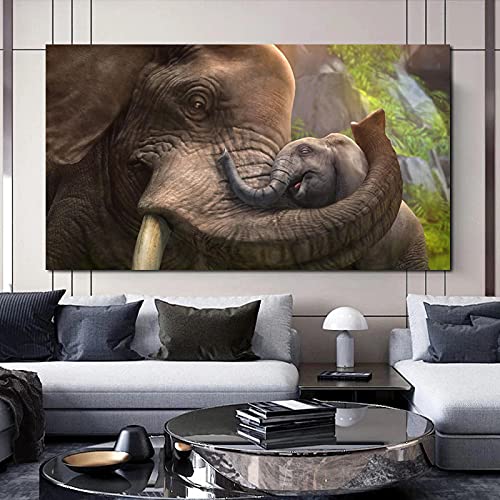 Éléphant Affiches et Gravures pour un salon moderne au style naturel et chaleureux