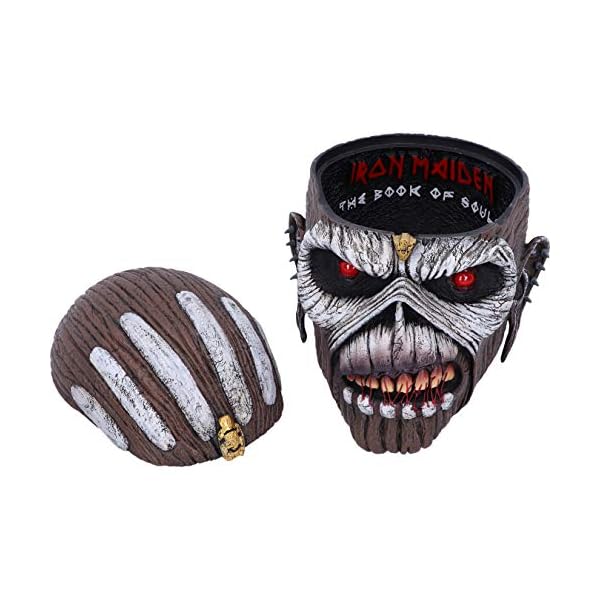 Nemesis Now Offiziell lizenzierte Iron Maiden The Book of Souls Eddie Head Box, braun, 18 cm – Bild 6