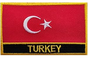 Embroidered Turkey Flag Iron On Patch
