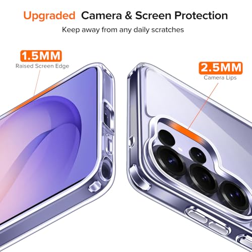 Image of ivoler 3-in-1 Case for Samsung Galaxy S26 Ultra 6.9 inch, Clear