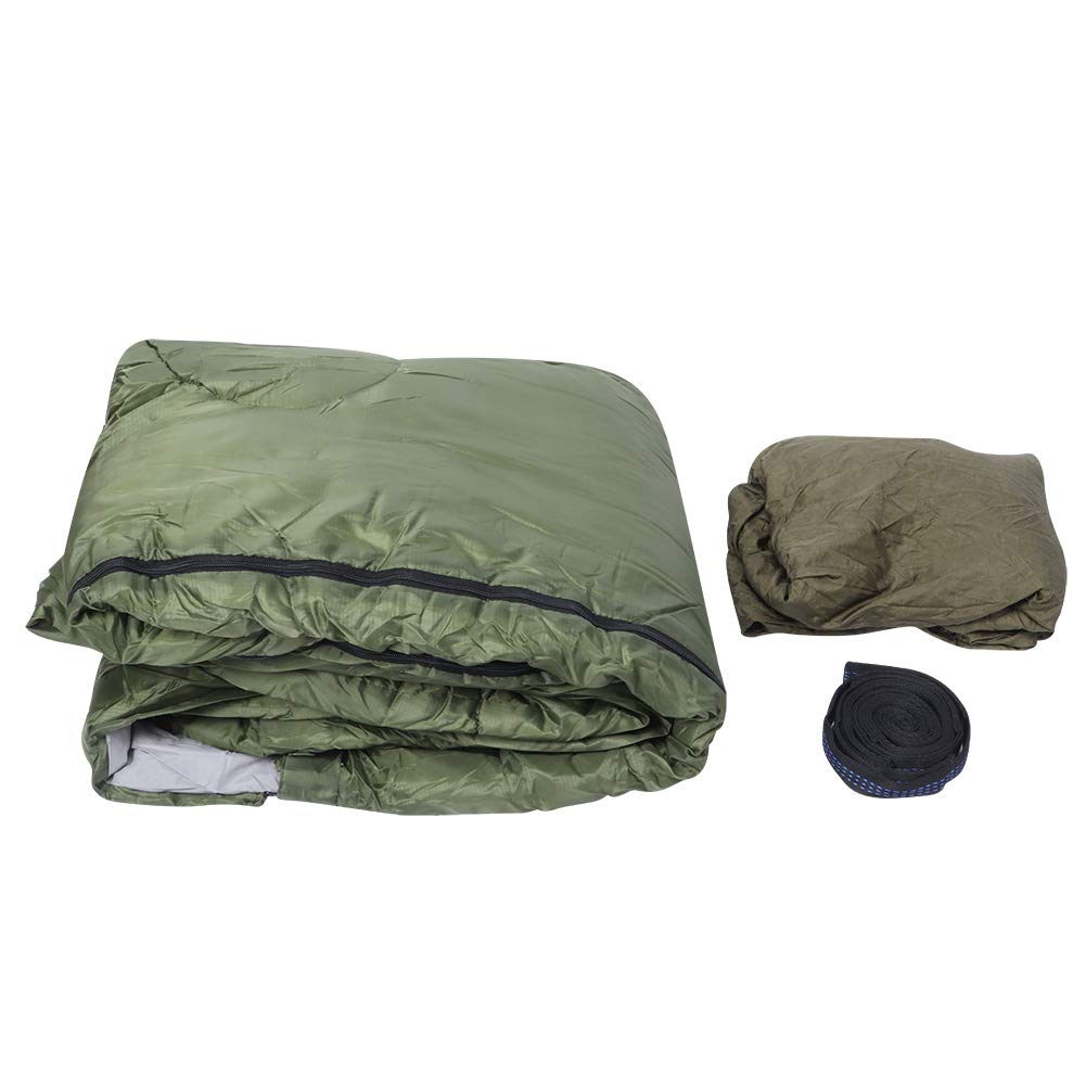 Aramox Hamak Kempingowy Przenośny śpiwór Hamak Tafta Poliestrowa 210T i Nylon 210T Obciążenie 440,9 Lb Wodoodporny, Odpinany Projekt z Kapturem na Kemping Piesze Wycieczki Piknik 32F do 77F