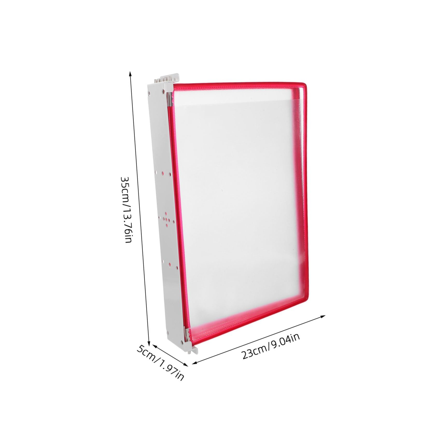 Hemobllo Organizzatore da Parete per Documenti A4 in Plastico Trasparente 5 Pagine, Porta Cartelle Sospeso per Ufficio e Scuole Durante Riunioni