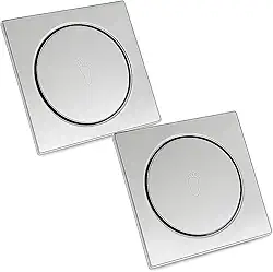 Ralos Click Inteligente Kit 2 Pop Up Aço Inox Banheiros Lavabos Casa 10x10 Click