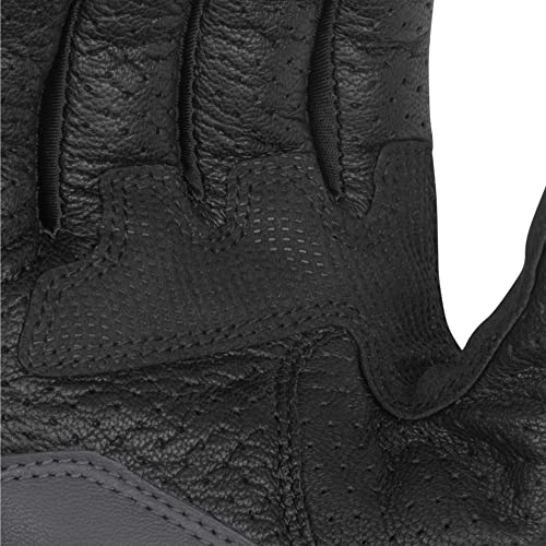 Image of Rynox Air GT Gloves - CE Certified Cuff Length Motorcycle Riding Leather Gloves | Impact Protection |Abrasion Resistance - Grey Red, Small