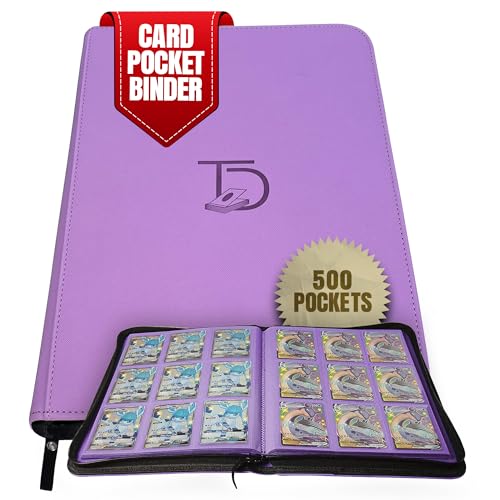 TopDeck 500 Card Binder Pro, Purple Leather