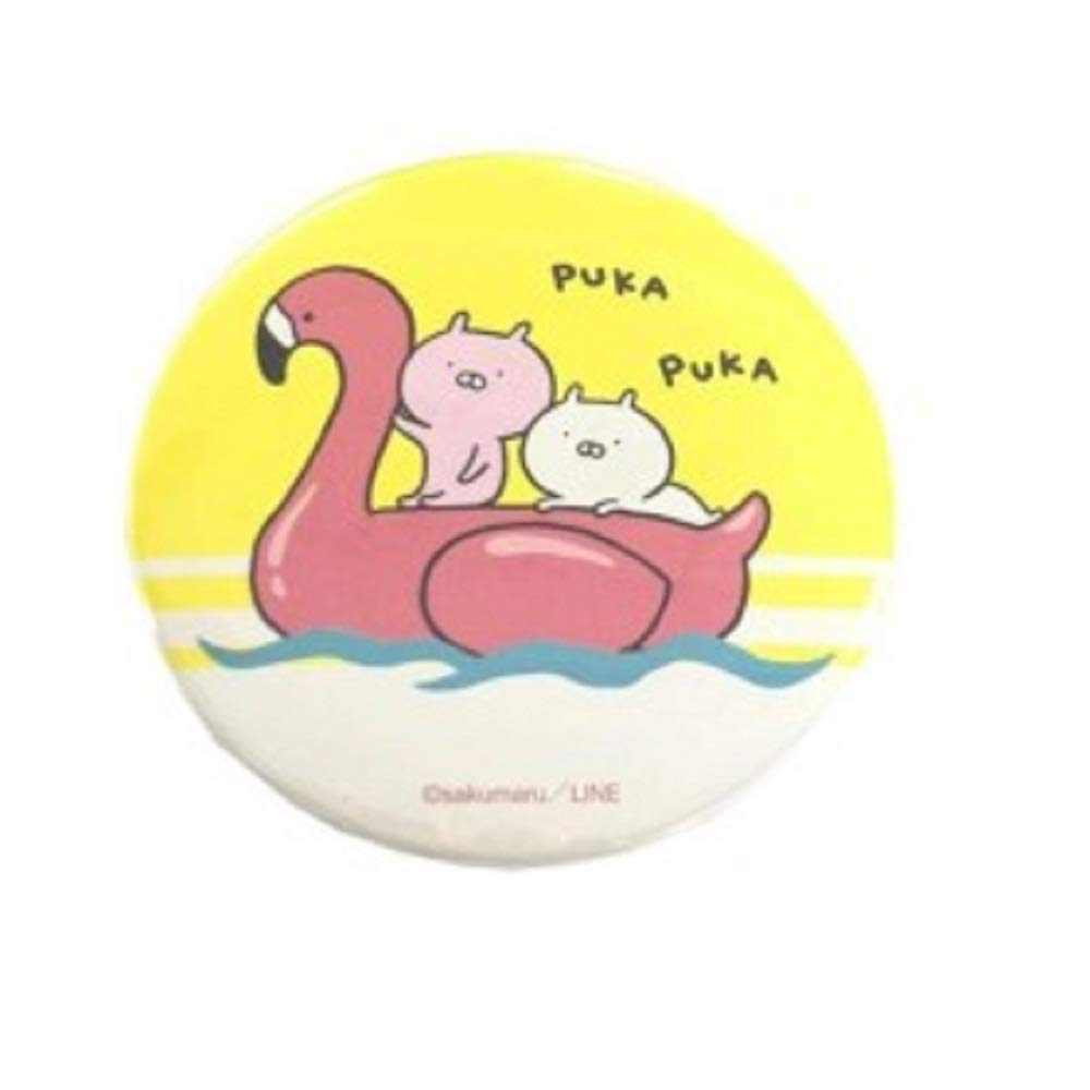 Amazon | うさまる 缶バッチ フラミンゴ | バッジ | おもちゃ