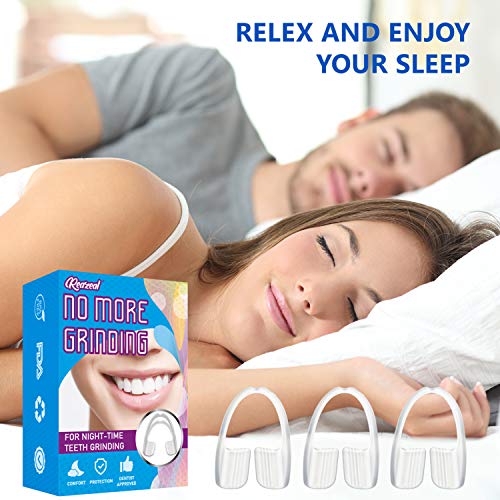 Mouth Guard for Grinding Teeth and Clenching Anti Grinding Teeth Custom Moldable Dental Night Guard Professional Dental Night Guards to Prevent Bruxism/Pack of 8
