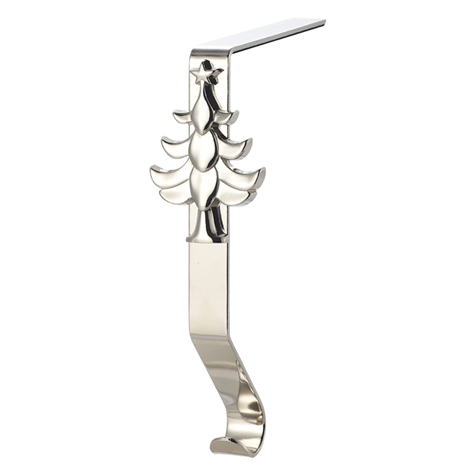 Christmas Stocking Holders for Mantel-Xmas Decorations Sale Metal Christmas Stocking Hooks Fireplace Hanger with Non-Skid Design for Xmas New Year Decoration