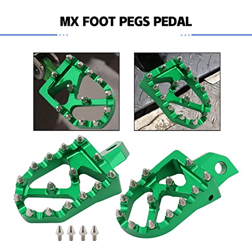 Mx Foot Pegs Offroad Dirt Bike Footrest Pedal For Kdx200 1995-2005 Kdx200R 97-2001 Kdx220R 2002-2005 Kdx250 91-1994 Kx125 Kx250 1988-1996 Kx500 88-2004 #TOP2