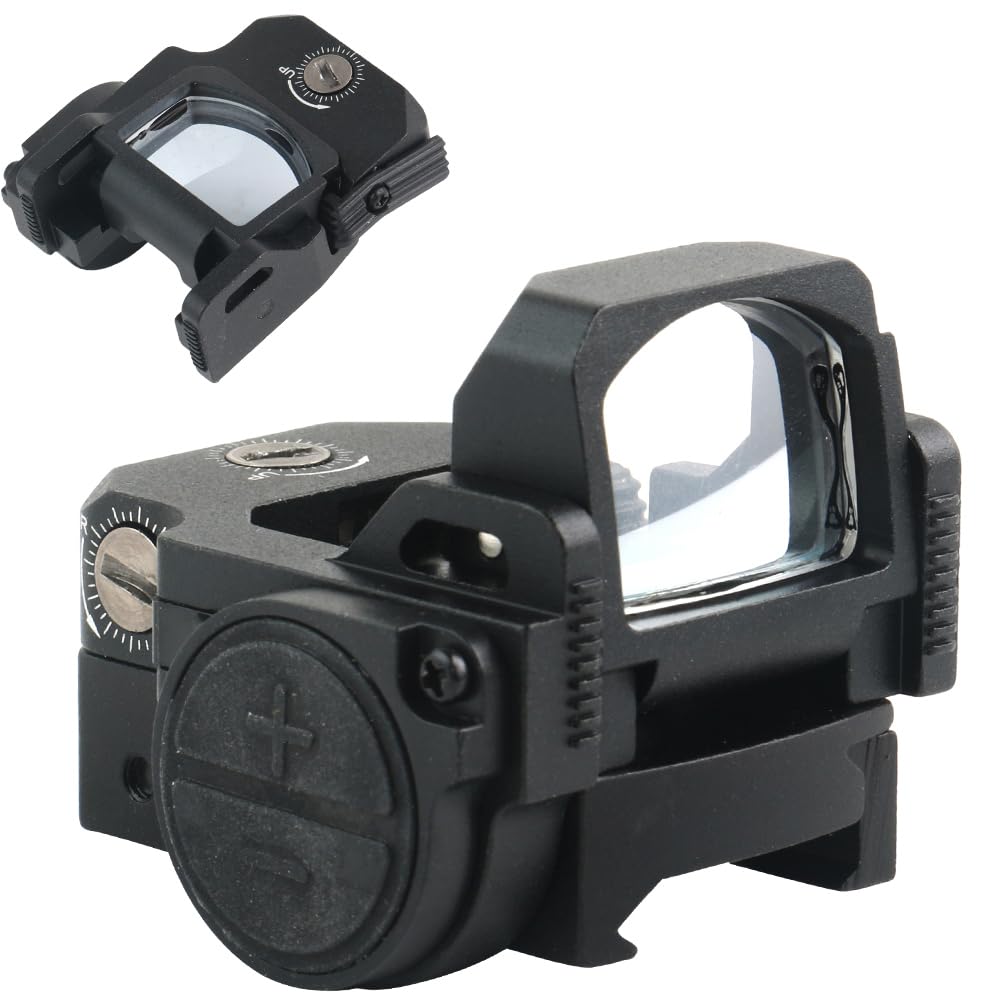 Red Dot Sight Shake Awake Optic for Pistols, 2MOA Dot 12 Brightness Adjustment Red Dot Scope, Suitable for RMR, Open Reflex Optics with Adapter Plate for MOS and 21mm Picatinny