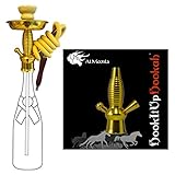 HookItUpHookah Universal Bottle Hookah Stem Kit By Al Moonla - Gold