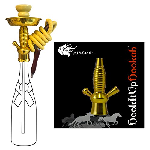 HookItUpHookah Universal Bottle Hookah Stem Kit (Black)