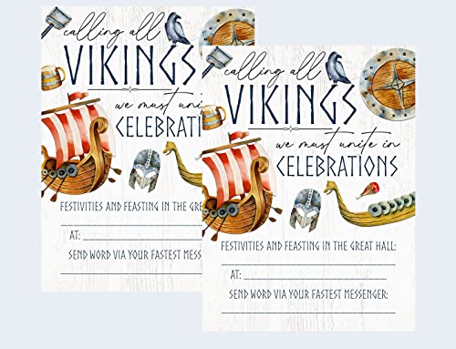 Silly Goose Vikings Invites